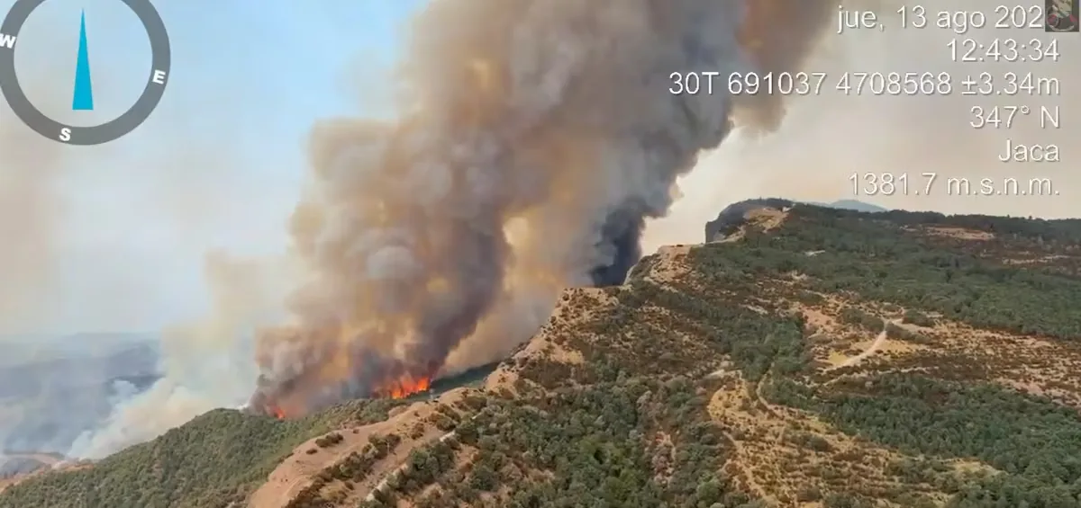 The threat of fire forces the transfer of bone remains from the Monastery of San Juan de la Peña in Huesca