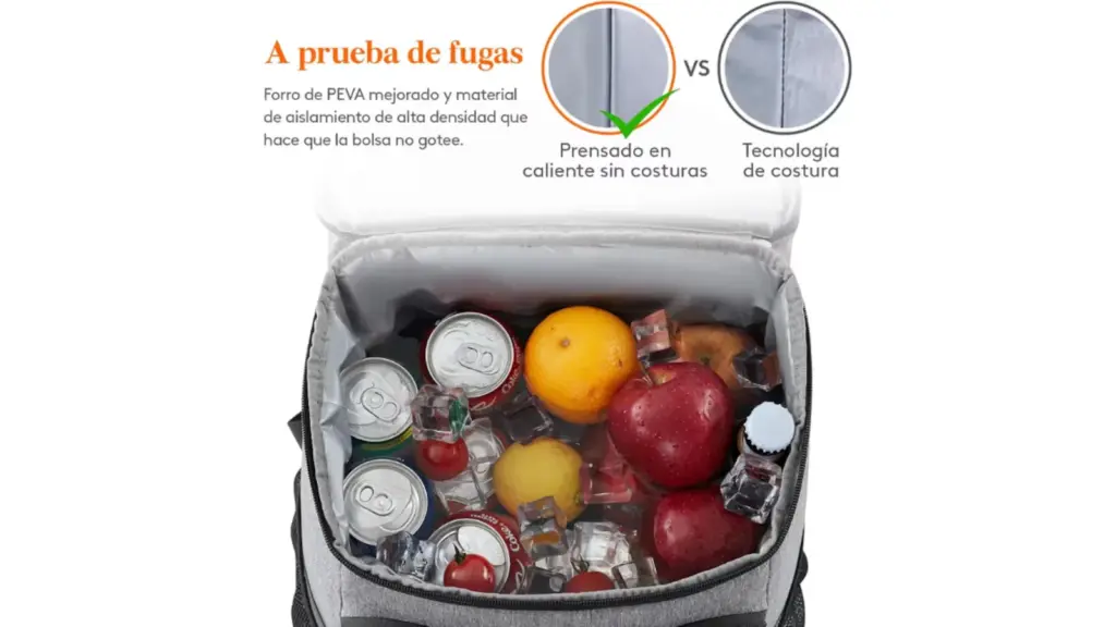 Esta es una de las mochilas nevera mejor valoradas en Amazon