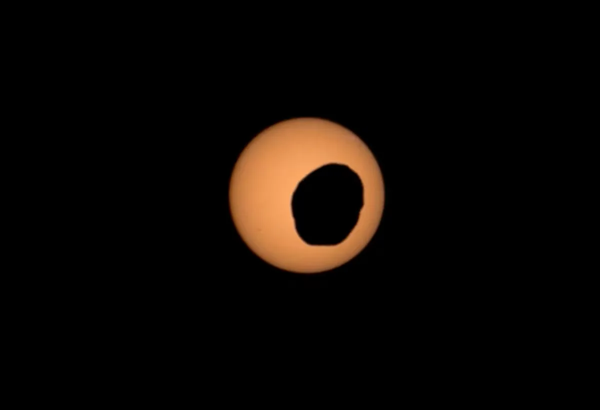 Mars also experienced an eclipse on August 12, but if you saw Earth's, this one will disappoint you