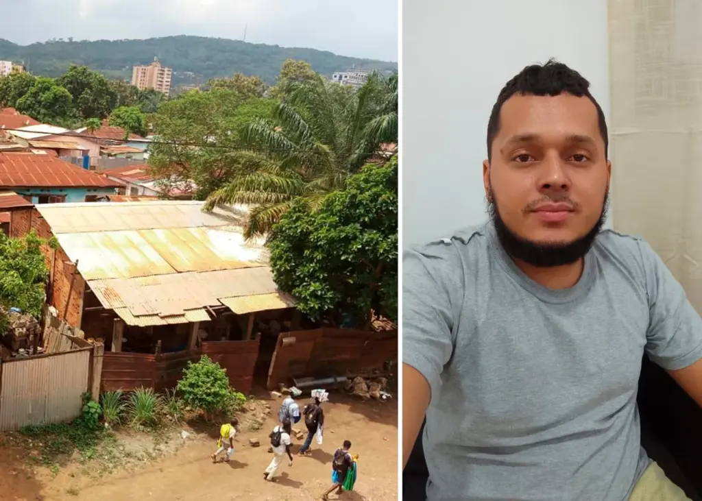 Brayan Sánchez, honduran who was deported to Africa from the United States.
