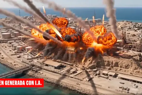 Trump posts an AI-generated video in which he celebrates the destruction of Iran's major oil export hub