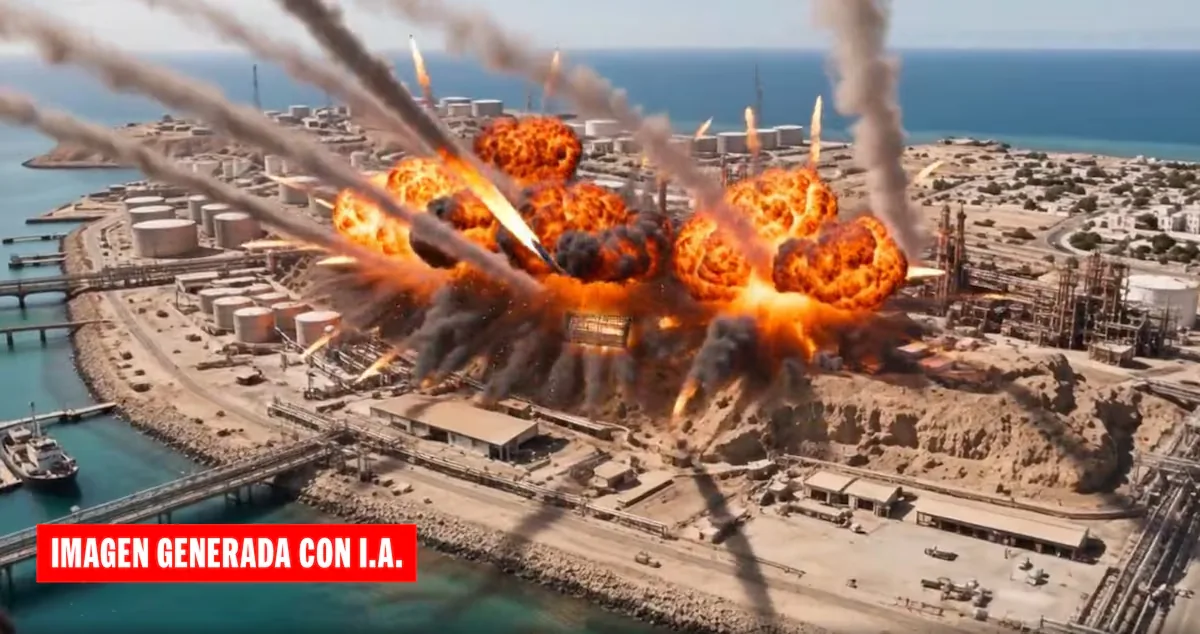 Trump posts an AI-generated video in which he celebrates the destruction of Iran's major oil export hub