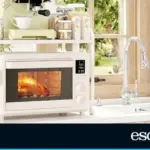 No counter space? This double-height microwave stand is a great solution