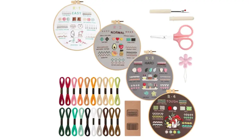 Este es uno de los kits de bordado más vendidos en Amazon