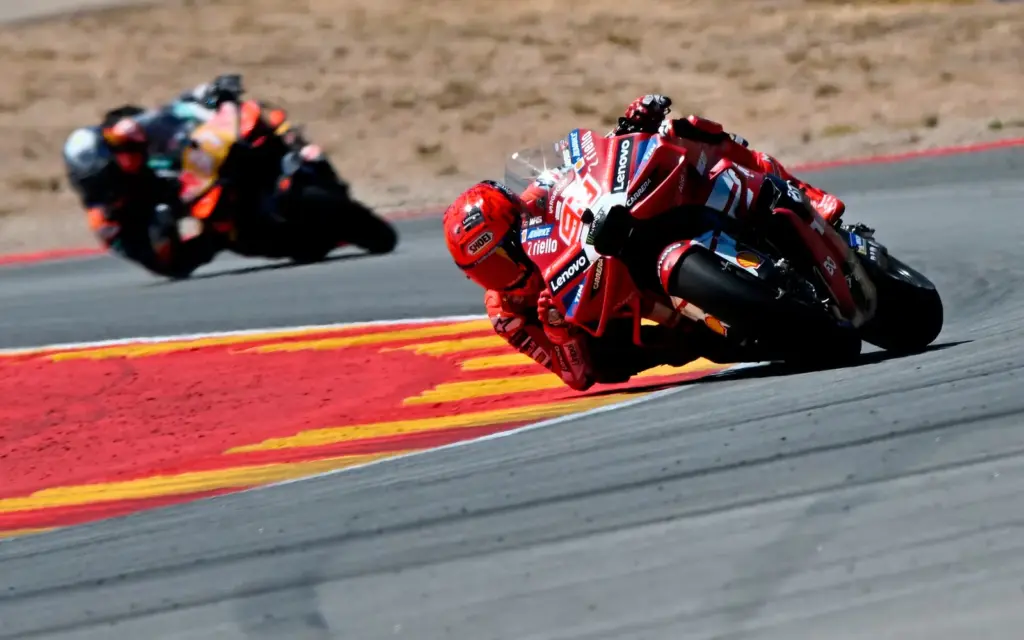 Marc Márquez triumphs at the Aragon GP and now threatens Jorge Martín's lead in MotoGP