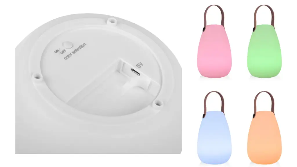 Lámpara inalámbrica 8 colores agosto 26 cuerpo 2
