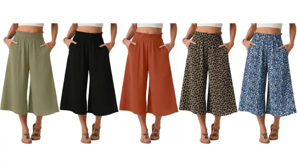 Estos pantalones culotte para mujer están disponibles en 14 colores y estampados.