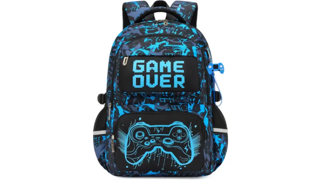 Reflective school backpack.