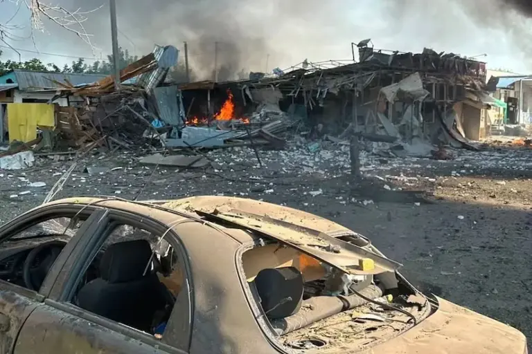 At least 10 dead in a Russian missile attack in the Ukrainian Kharkiv region
