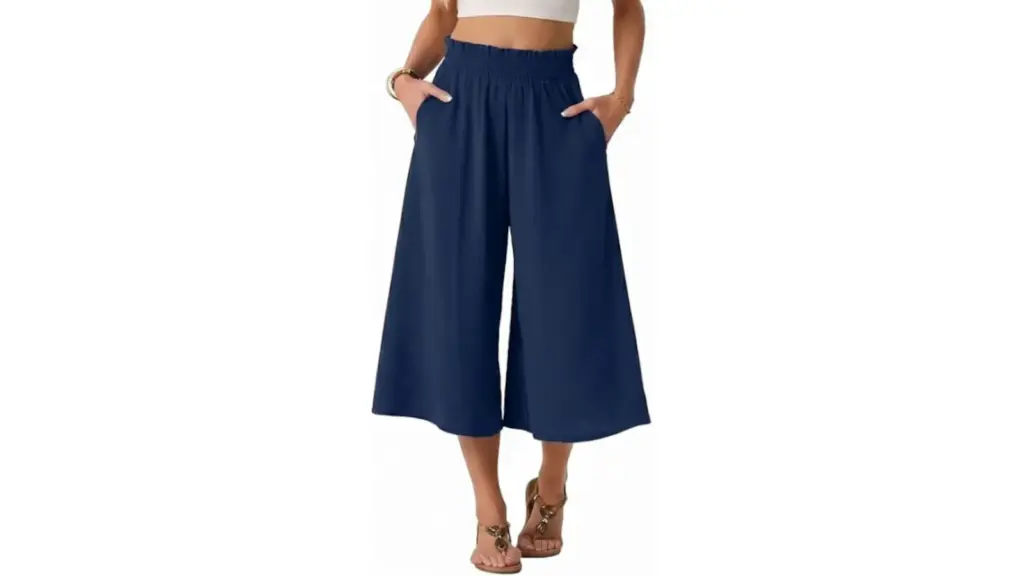 Estos pantalones culotte para mujer son ideales para verano.
