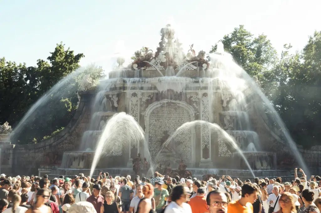 National Heritage cancels the fountain show at the La Granja palace due to "water shortage"