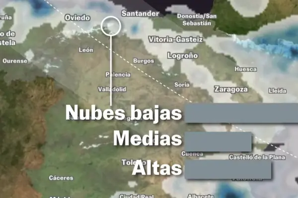 Where will there be clouds during the eclipse? Check how the skies and horizon will be in each municipality