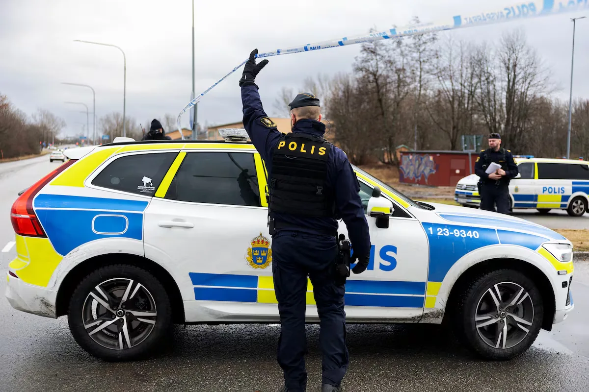 A man armed with a sword injures several people at a school in Sweden