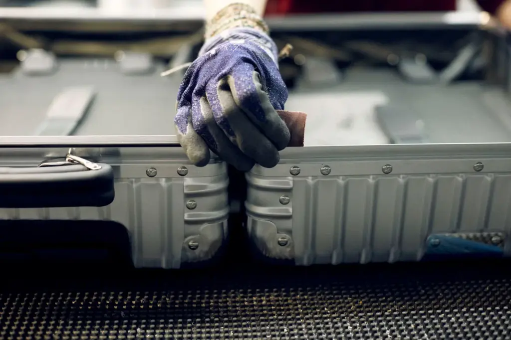 Suitcases that resist fire, hammer blows, and falls from height