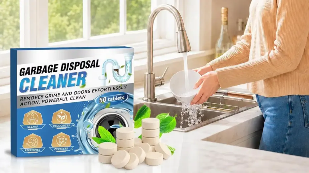 Goodbye to drain bad odor: these tablets clean the pipes and leave a fresh scent