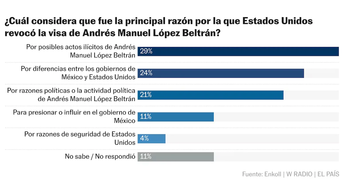 Los mexicanos, divididos sobre las causas de la cancelación de la visa a Andy López Beltrán