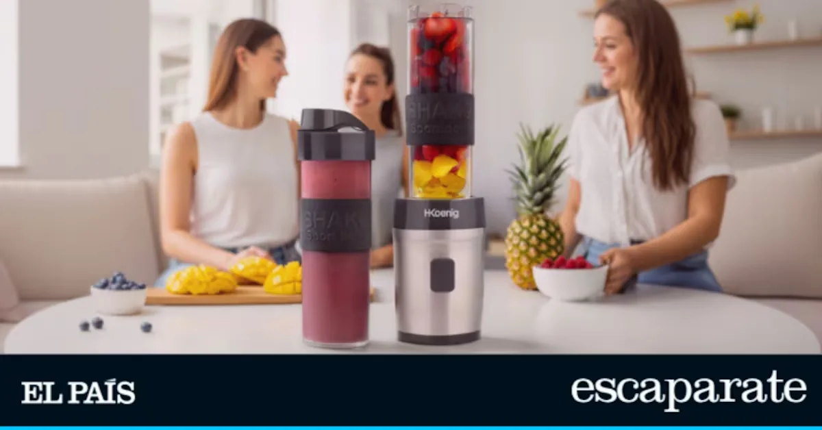 Blend directly in the bottle and take it with you: the hand blender with 2 portable cups that is a hit on Amazon