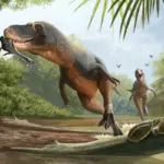 A feather trapped in dinosaur dung gives new clues about the extinction of primitive birds