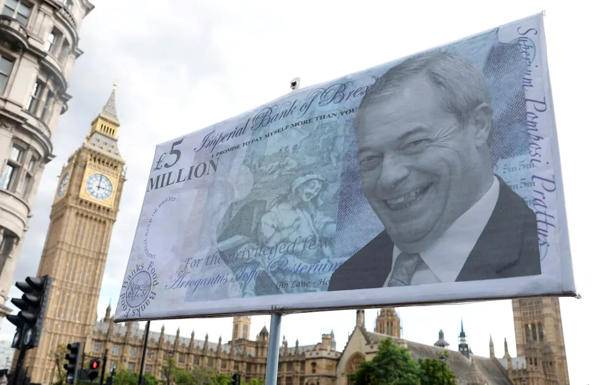 The ultra Farage receives 42 million from a crypto businessman, the largest individual donation in the history of the United Kingdom