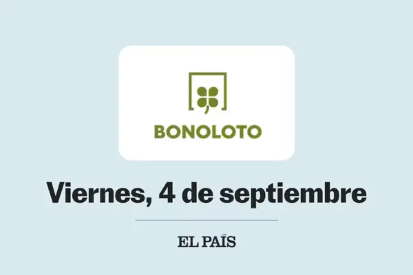 Bonoloto: check draw for Friday, September 4