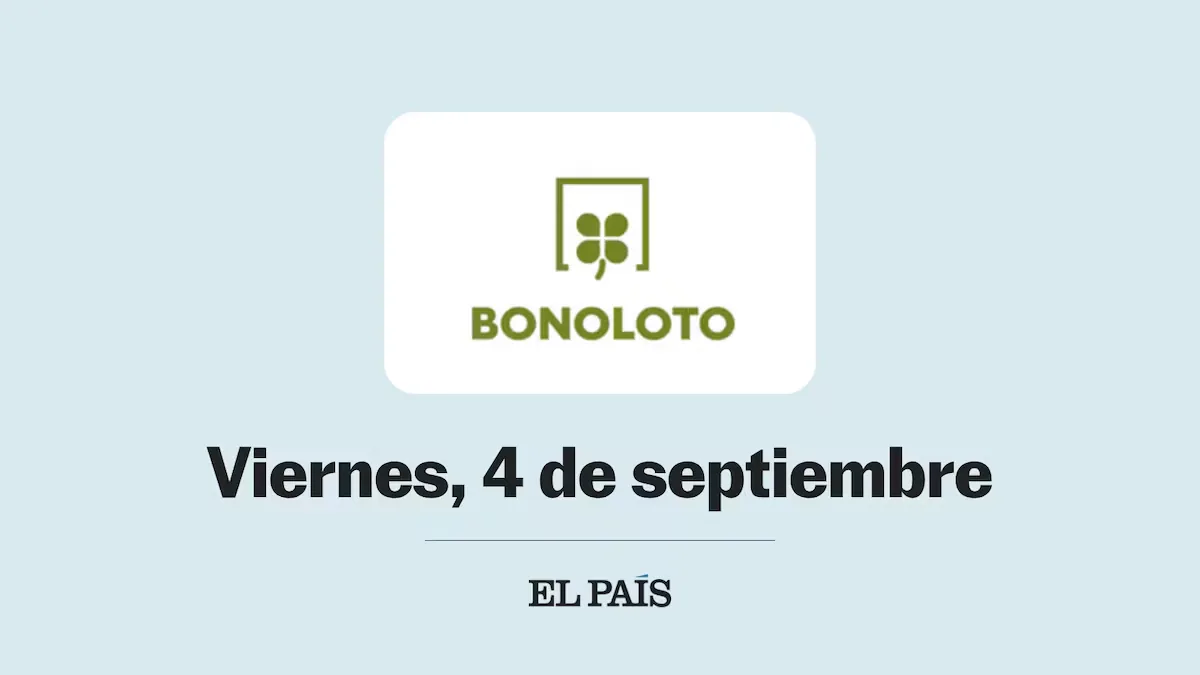 Bonoloto: check draw for Friday, September 4