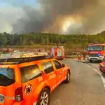An uncontrollable fire in Tuéjar affects the Alto Turia Biosphere Reserve