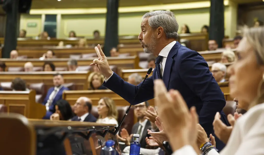 Dvd 1336 (16-09-26). Government control session in Congress. Juan Bravo (PP) Photo: Claudio Álvarez