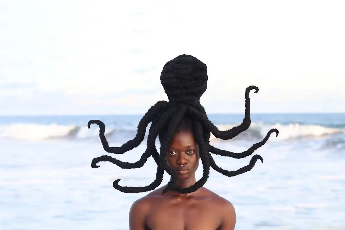 Laetitia Ky, the artist who uses her hair to reclaim Africa's precolonial identity: “Hair was a superpower and I wanted to claim it”
