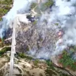Declared a large-scale fire in the Madrid municipality of Santa María de la Alameda