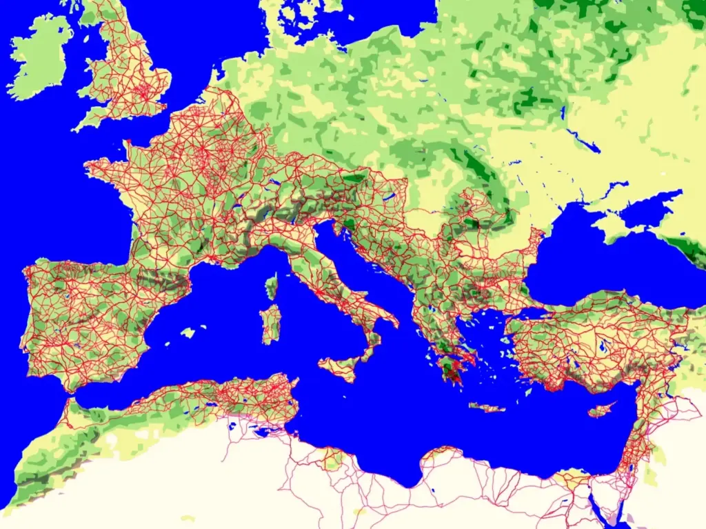 Not all roads led to Rome
