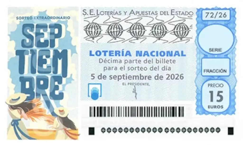 National Lottery ticket for the draw on Saturday, September 5, 2026