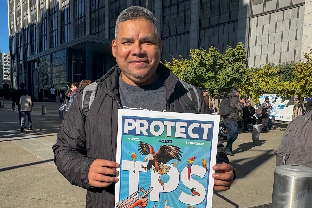 José Palma, from the TPS National Alliance: “For many Salvadorans, losing it is a death sentence”