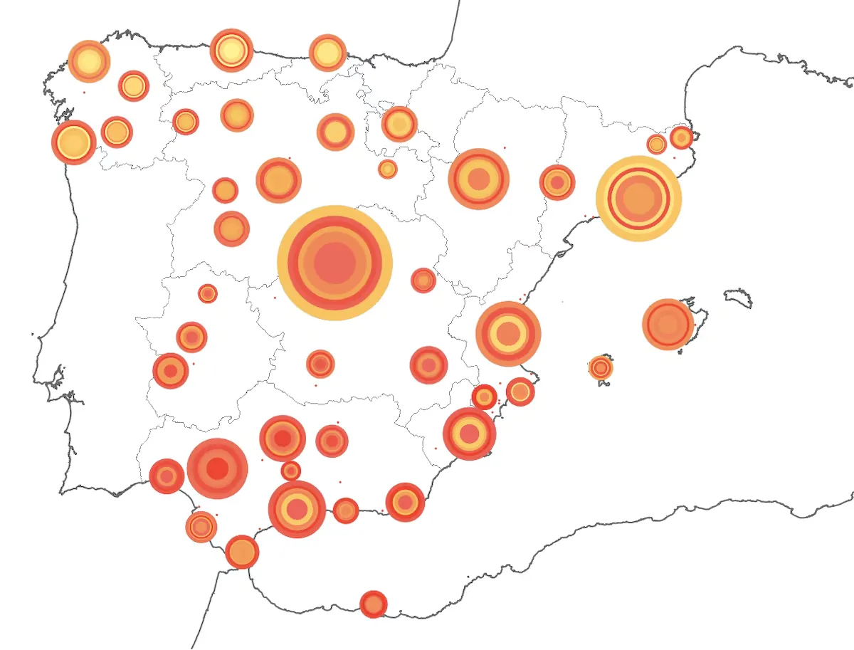 From poor cooling in Granada to little urban greenery in Madrid or Barcelona: this is the atlas that measures the endurance of cities against the heat