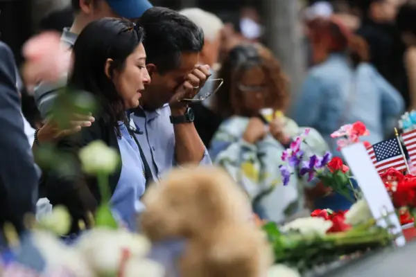 Trump's absence marks the 25th anniversary of 9/11 in New York, presided over by the remembrance of the victims