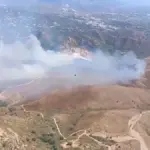 Confined a municipality in the mountains of Málaga due to a forest fire
