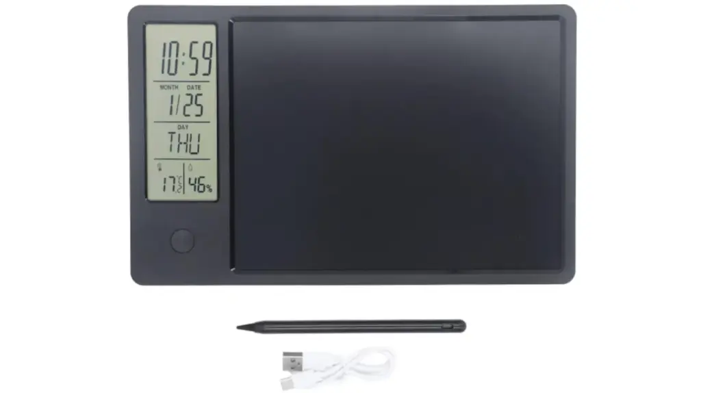 This digital planner includes a high-definition LCD screen.