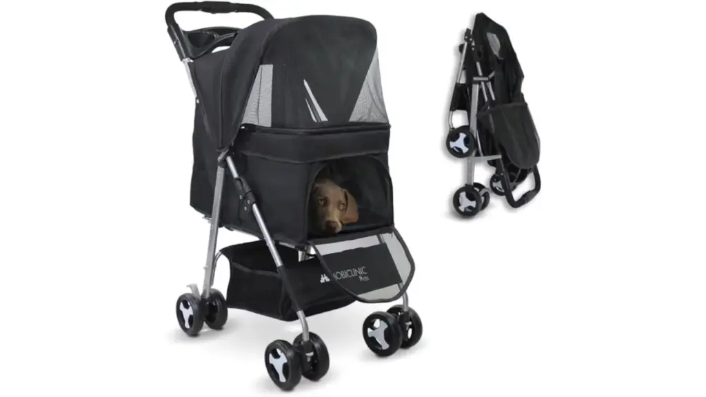 Dog Stroller with Mosquito Net.